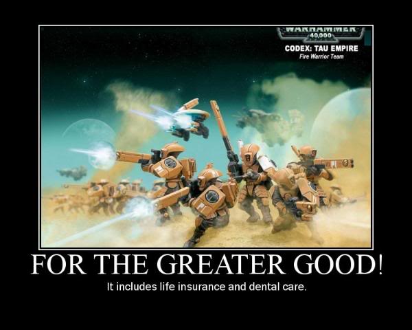 The Greater Good, indeed. 