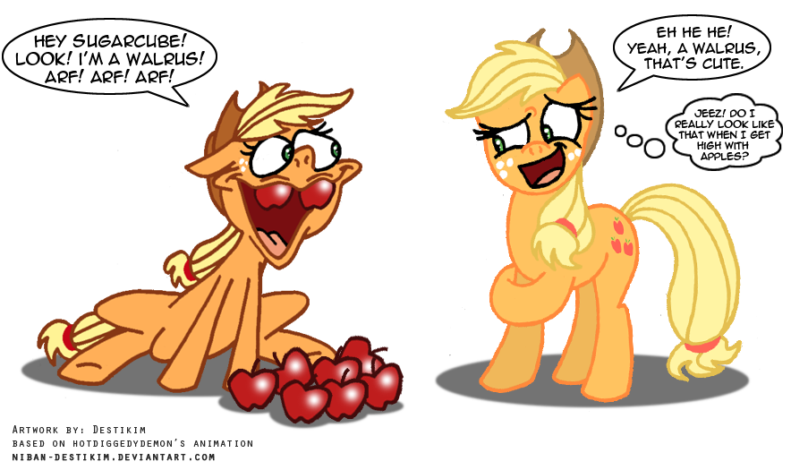wait applejack gets her