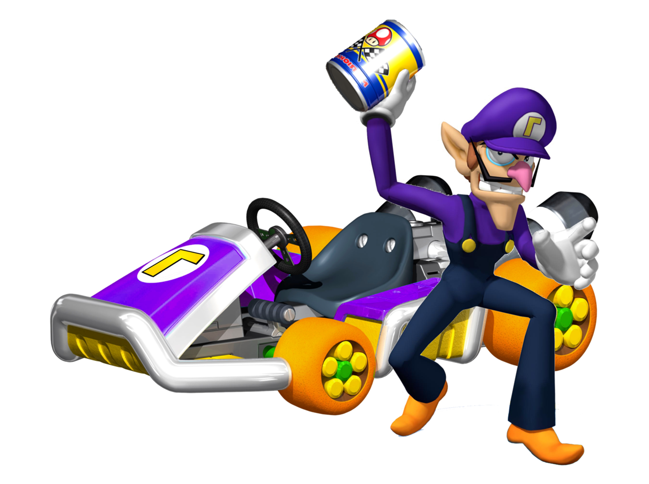 Waluigi from Mario kart 8 - #118012134 added by andydoopz at smartass