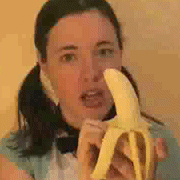 nostalgia chick banana gif