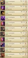 league of legends match history league of legends match history
